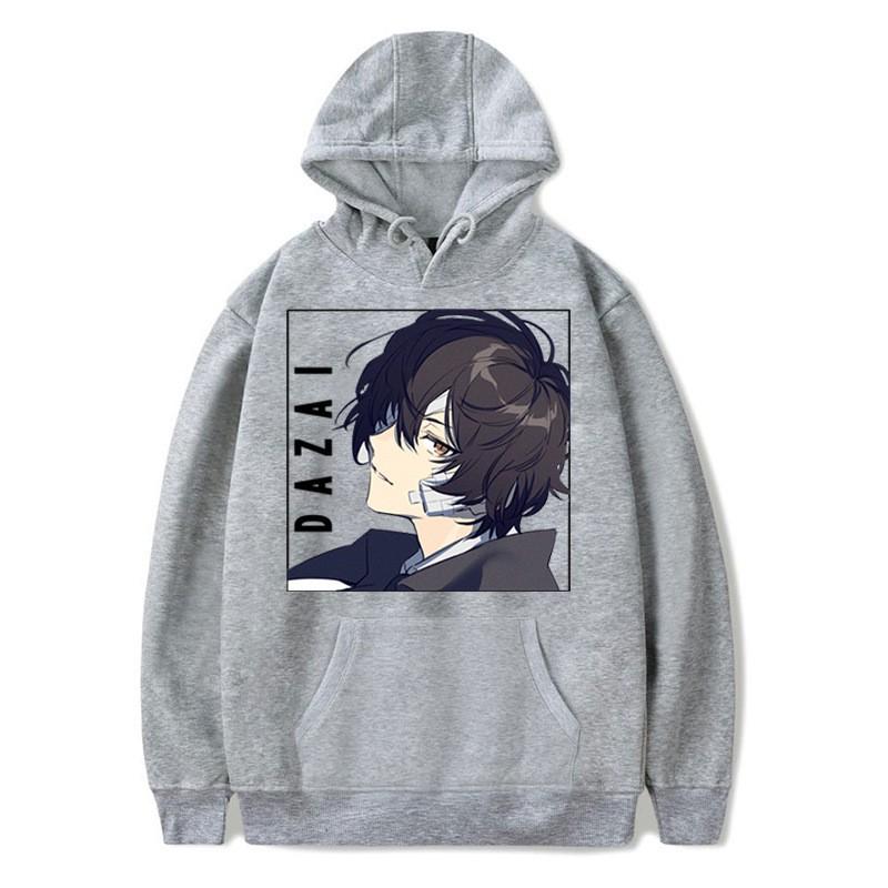 Bungo Stray Dogs Anime Hoodie Lässiger Fleece Pullover für Jugendliche