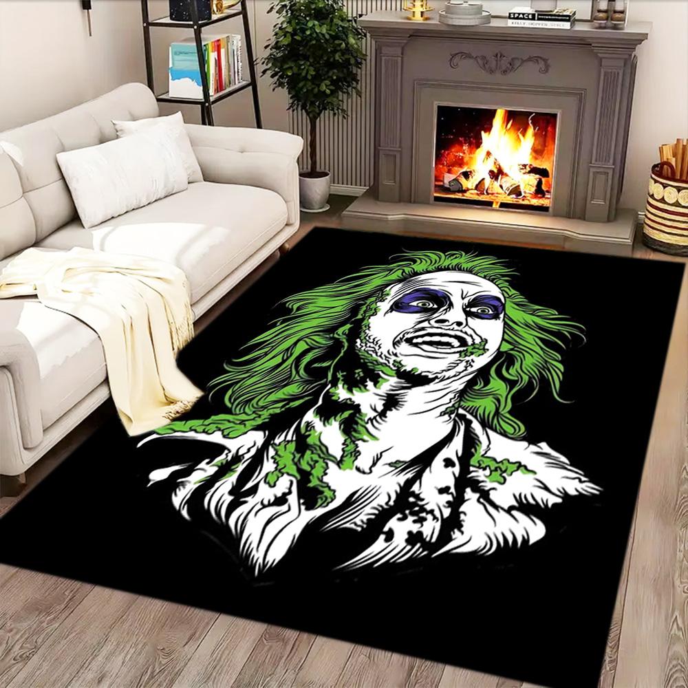 Beetlejuice: Ghostly Fun for Living Room rug, Bedroom, Study Room, Hallway Decoration, Perfect for Home Decoration or Holiday Gifts