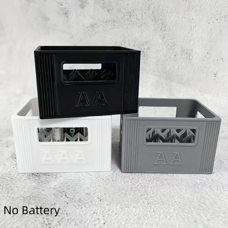 3D Printed AAA/AA Battery Storage Box - Large Capacity, 30/20 Compartments, Durable Plastic Organizer, for Home Decoration
