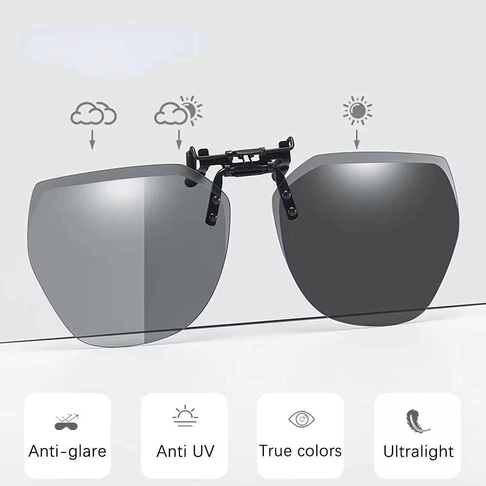 Fashionable Polarized Myopia Glasses Clip Driver's Goggles Night Vision Glasses Outdoor Sunshade And UV Resistant Sunglasses