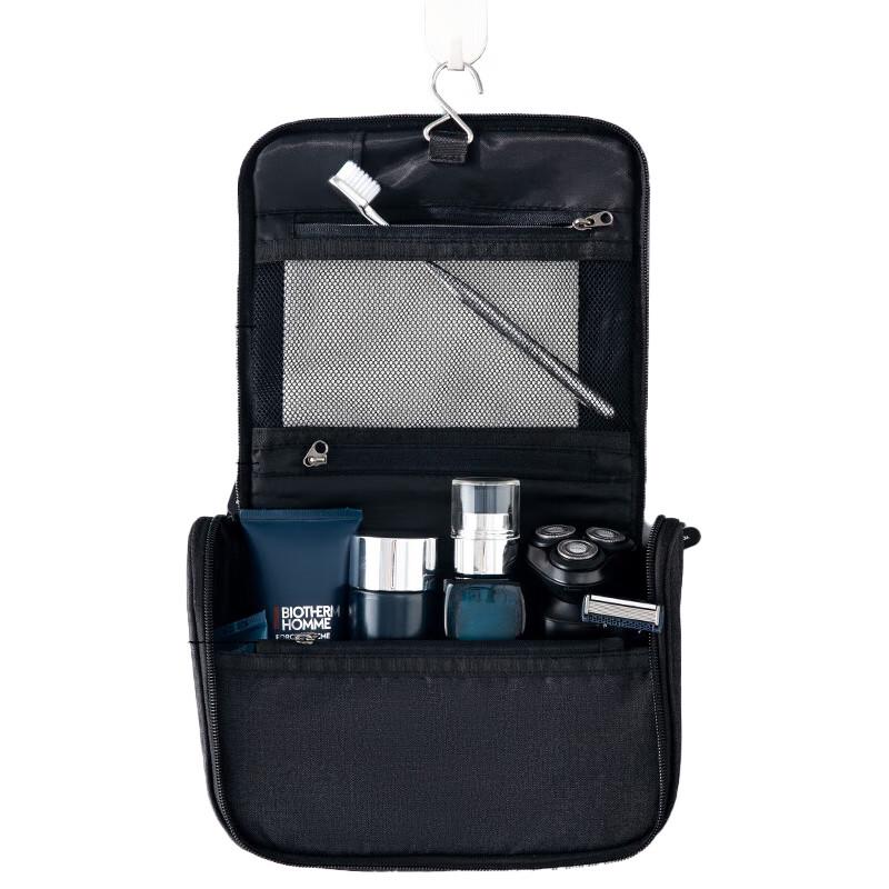 Youshiguang Men s Black Gold Wet-Dry Travel Wash Bag