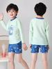 2026 Boys' Sun Protection Swimwear: Two-Piece Kids' Swimsuit & Trunks