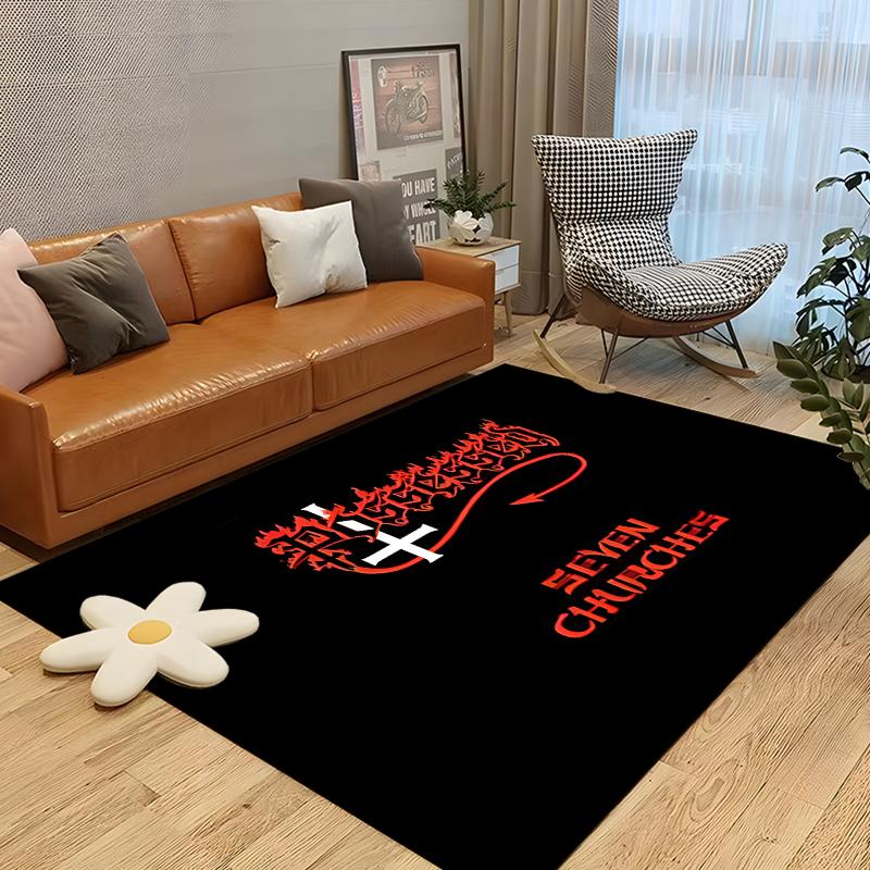 Band-Possessed Pattern Carpet Home Living Room Decoration Rug Bedroom Kitchen Bathroom Play Non-slip Floor Mat Hallway Balcony