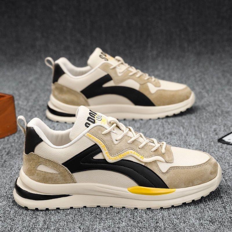 Men s Retro Chunky Sneakers Lightweight Breathable Athletic Shoes with Color Blocking Design for Daily Wear 39
