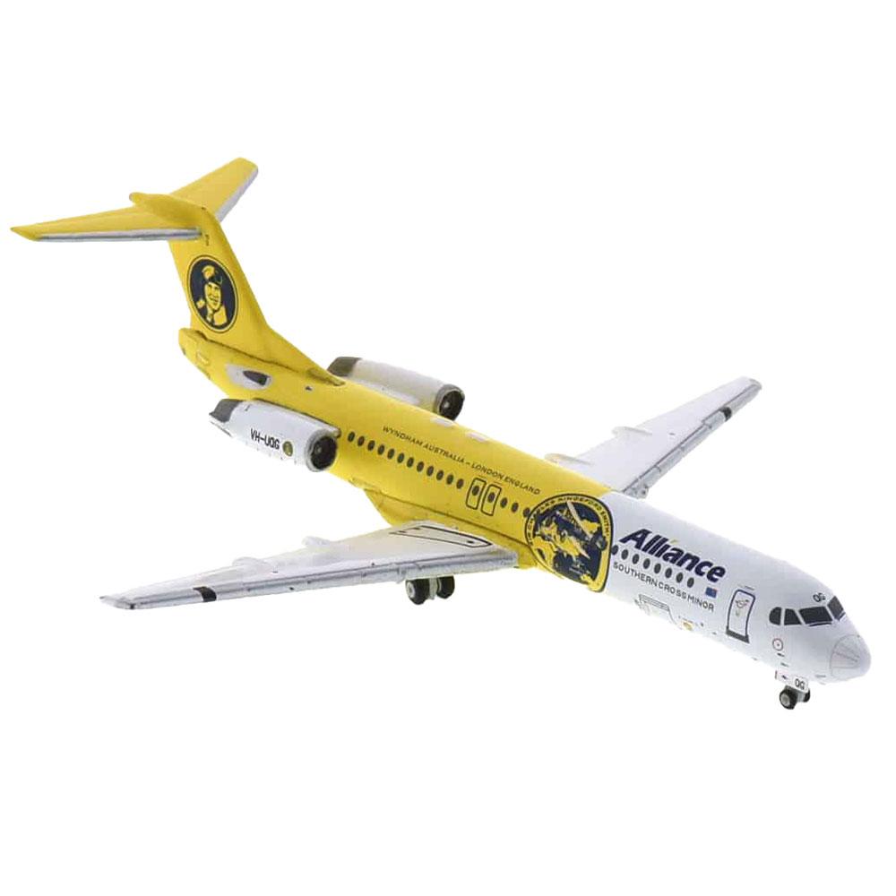 

Модель самолета Alliance Airlines Fokker в масштабе 1/400 (VH-UQG)