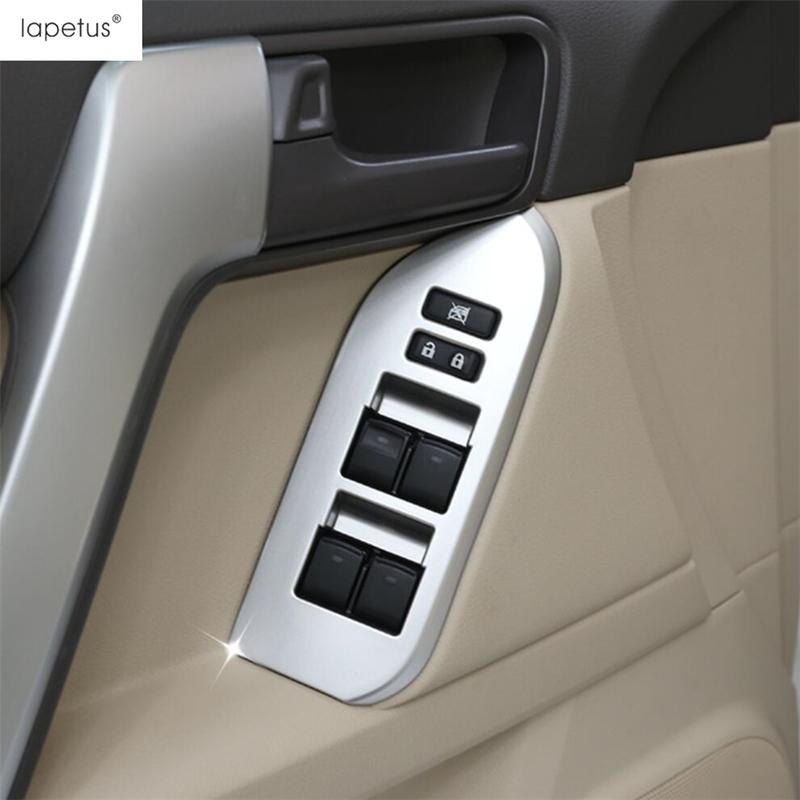 Armrest Window Glass Lift Button Panel Cover Trim For Toyota Land Cruiser Prado FJ150 150 2010 -  ABS Interior Accessories
