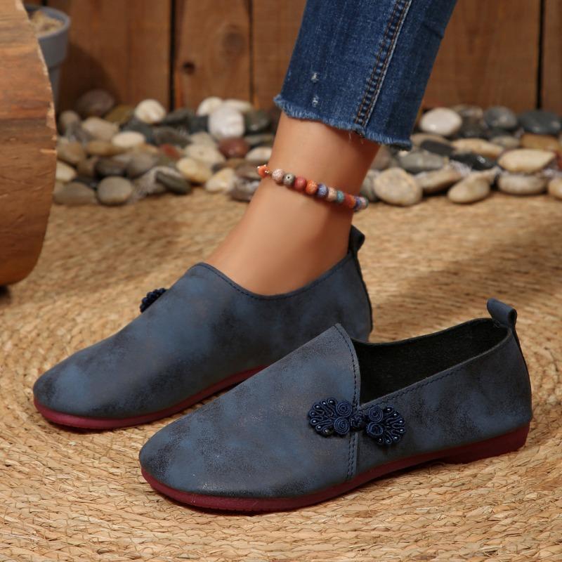 Flat-bottom Lazy Person's Single Shoes - New Style, Large Size, Comfortable and Casual Shoes for Women