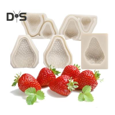 Mold antiaderent pentru prăjituri, instrument profesional de coacere, 3D, mini matriță din silicon pentru căpșuni, ciocolată, fondant, accesorii de bucătărie