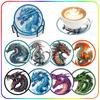 Diamond Painting Coaster Dragon Animals Diy 8pcs Set 5D Diamond Art Accessories Kitchen Ware Waterproof Cup Mat Diy Kits