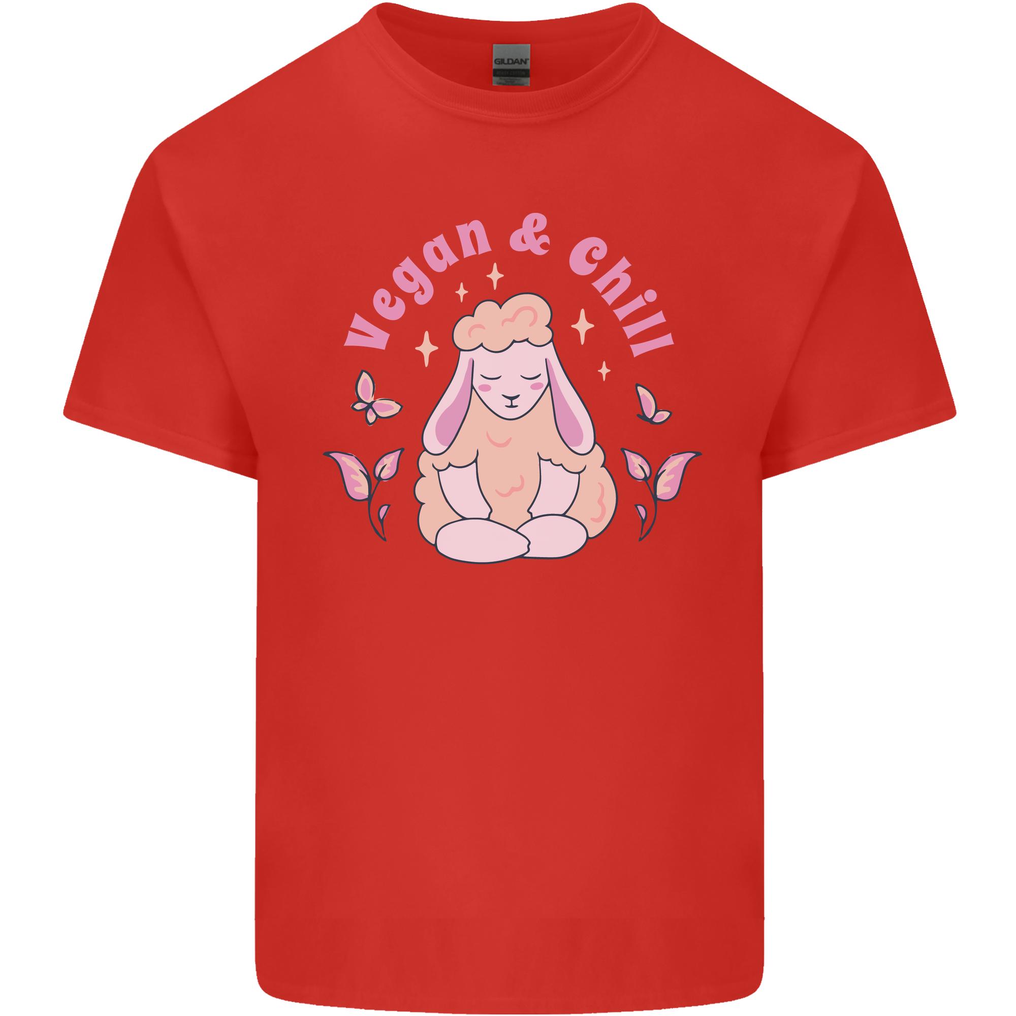 Vegan Chill Meditation Yoga Spiritual Unisexs Light Cotton TShirt S