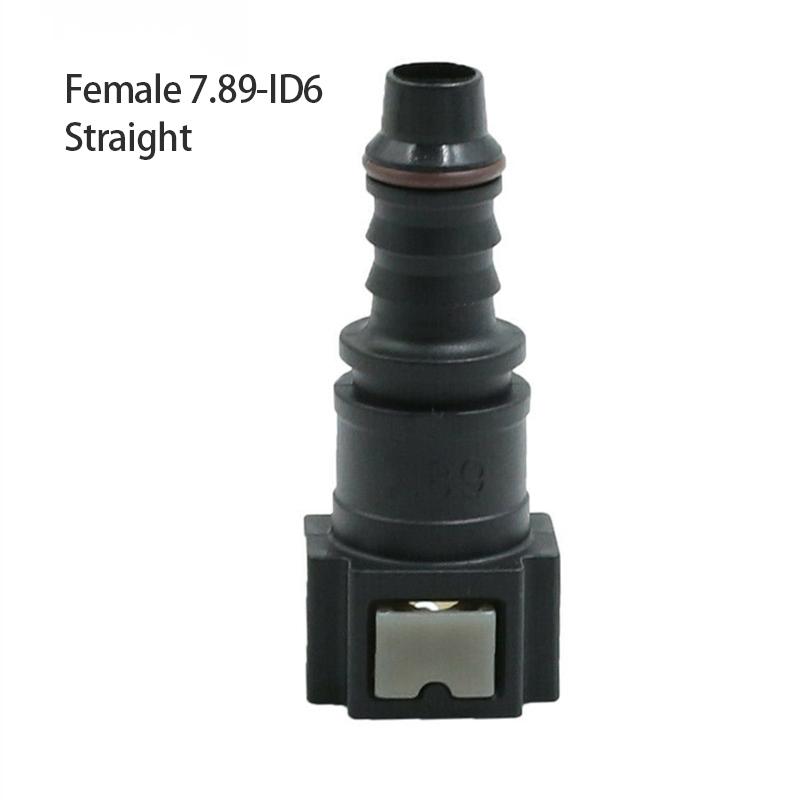 Auto drivstoffledningsslangekobling ID6 7,89 9,89 ID10 11,80 Nylon gummioljekobling Bil drivstoff hurtigkoblingsledningsslangedeler