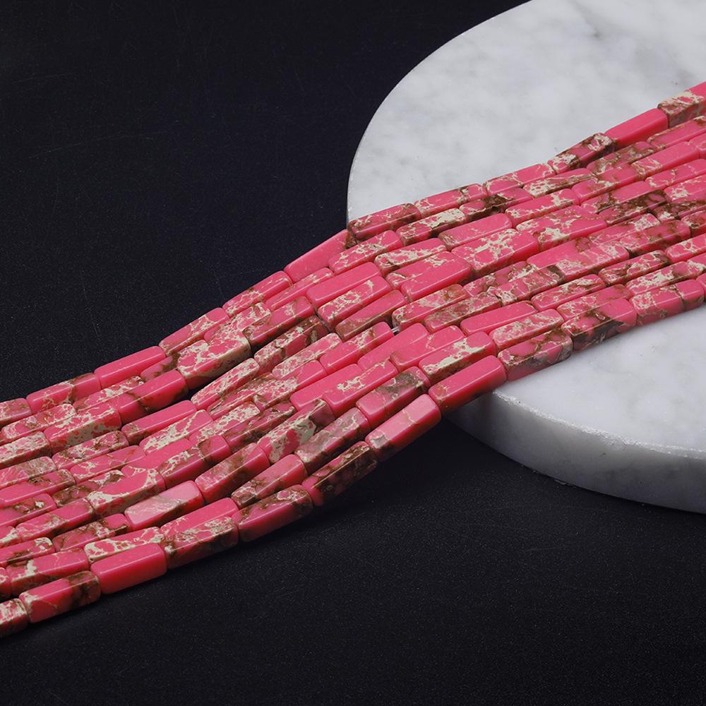 

Прямоугольные трубчатые бусины из натурального полудрагоценного камня для самостоятельного изготовления украшений, кубические бусины-аксессуары 4x13 мм. 4*13mm