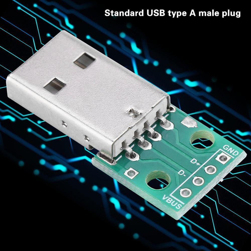10PCS Mini USB Type a To DIP Adapter Board USB Type a Male Plug To DIP  Breadboard Design