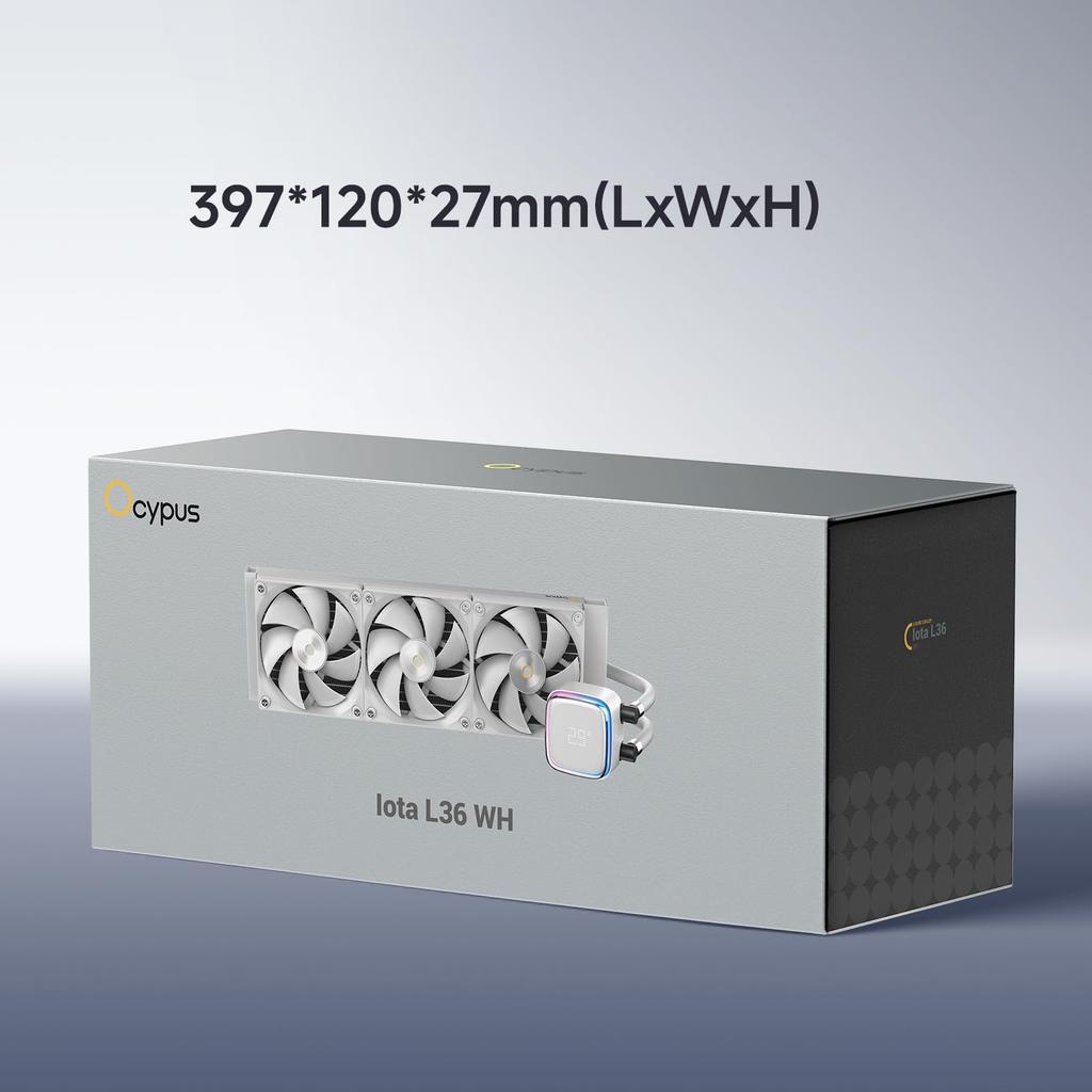 Ocypus Iota L36 Chłodzenie CPU Wodne Cyfrowe 360MM AIO Proste Chłodzenie Wodne CPU Wydajne Chłodzenie Oświetlenie ARGB 120MM PWM Do 2000 AMD Intel LGA