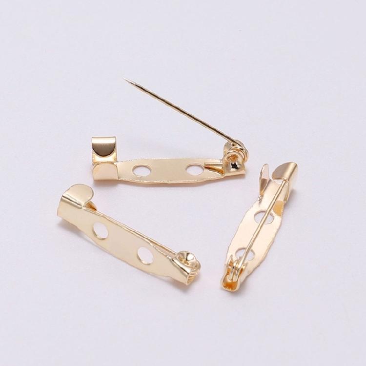 50Pieces Safety Bar Pins Secure Back Clasp with Easy Sewing Holes For Craft Project Sewing And Creative Accessories Kits