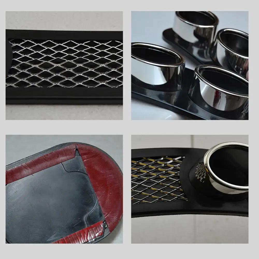 1 Pair 3D Fake Exhaust Tip - Universal Installation for Car Rear Bumper, Decorative Muffler Pipe