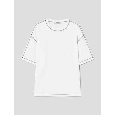 8seconds Contrast Stitch Point Short Sleeve T-Shirt White