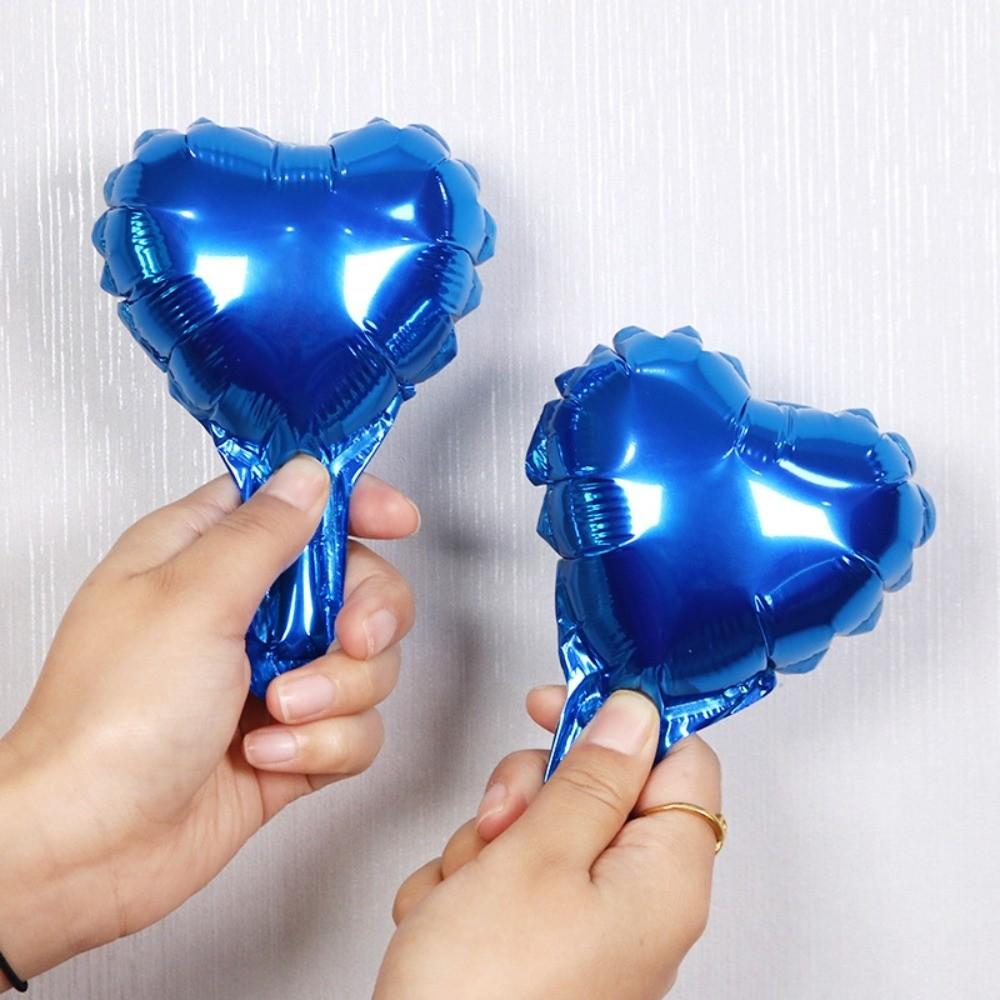 10pcs New 5 Inch Size Heart-shaped Foil Balloons Mini Multi-purpose Heart Balloons Love Heart Balloon Wedding Decoration