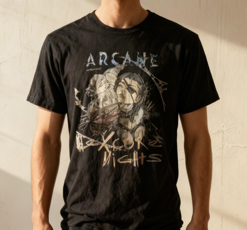 SALE!!! Arcane Hexcore Nights League Of Legends T Shirt Unisex T-Shirt XXXL