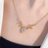 Fashion Jewelry One Deer Has You Little Elk Necklace for Women High-end Temperament Wild Collarbone Chain Pendant Birthday Gift