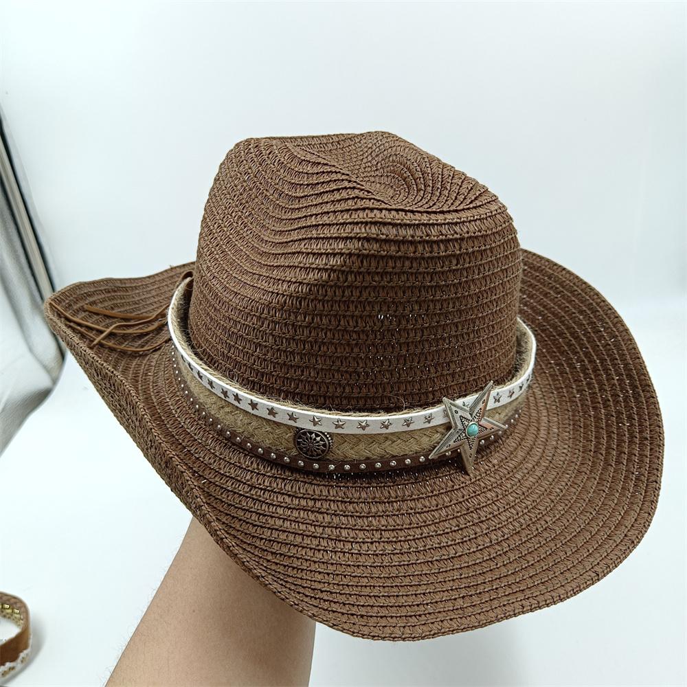 Lafite Cowboy Straw Hat European And American Cowboy Hat For Women Hat Outdoor Vacation Leisure Sun Hat For Man Cowboy Hat