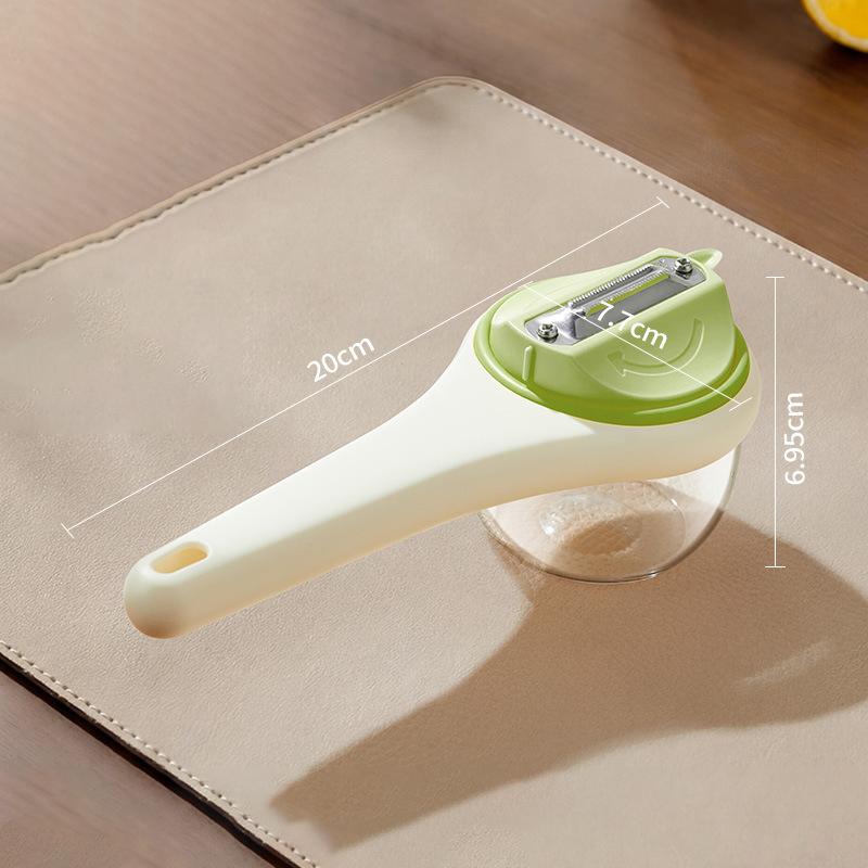 Pelapatate con Contenitore, Pelapatate per Frutta e Verdura, Pelapatate Multifunzione a Doppia Faccia in Acciaio Inossidabile, Adatto per la Cucina