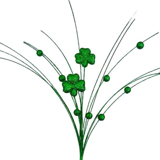 St. St. Patrick's Day Künstlicher Klee-Stecker Blume Simulierte Klee-Stange Floraler Stecker Künstliche Blumenanordnung Tischmittelstück Festival Party