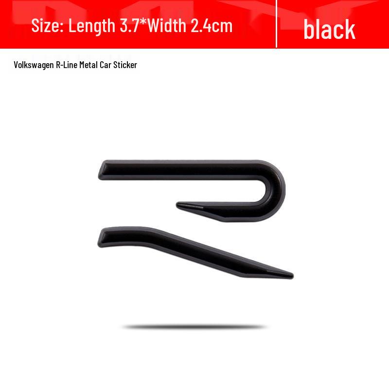 Volkswagen New R-Series Grille & Tail Sticker for Golf 8, Tiguan L, Tayron X, T-Roc, and Viloran.