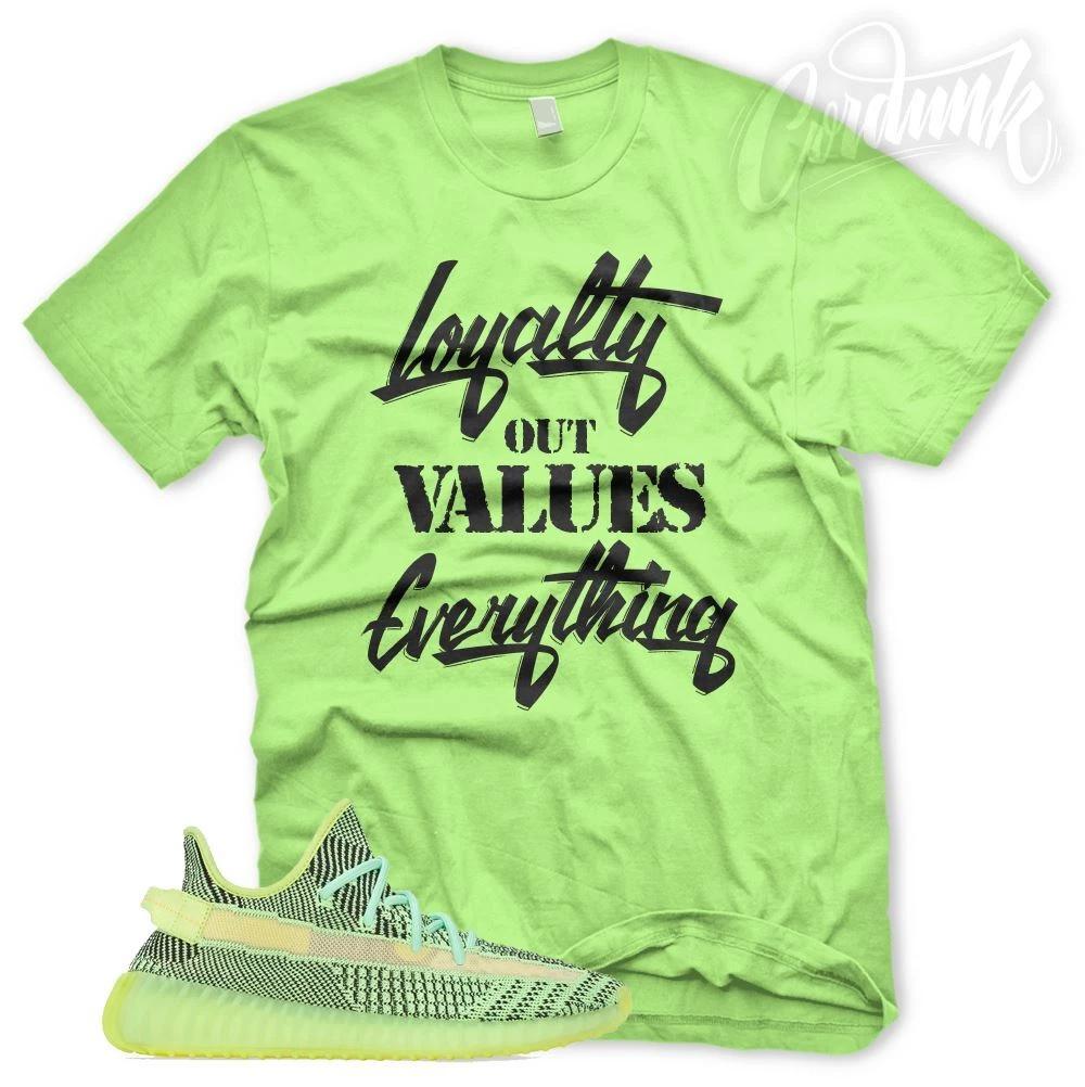 Новая футболка  LOYALTY  для Adidas YZ Boost 350 YeezReel Неотражающая Светящаяся S