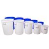 ZLIII 50L Large Thickened Plastic Round Bucket with Lid