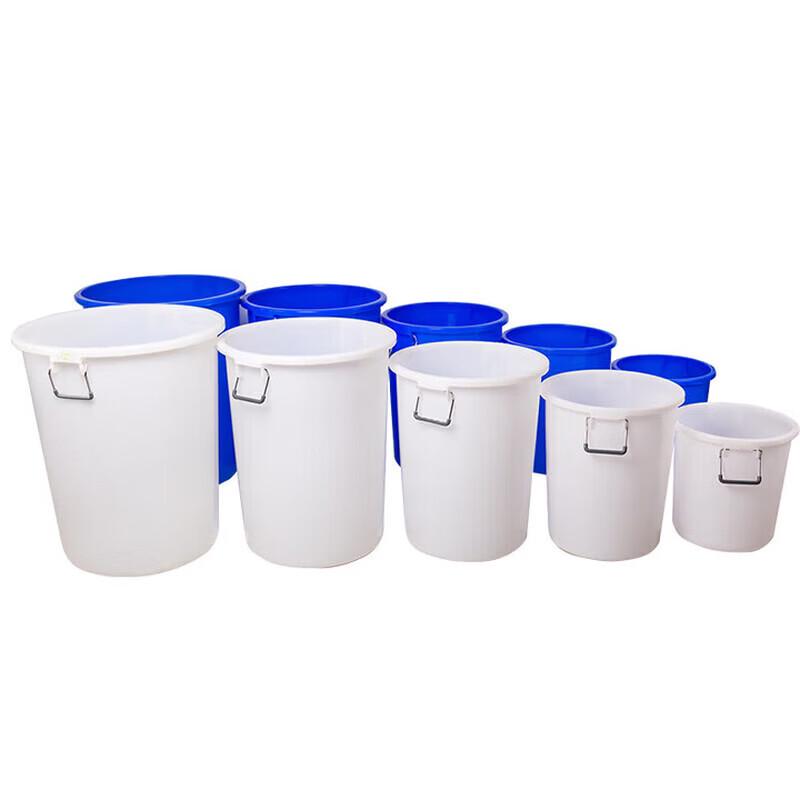 ZLIII 50L Large Thickened Plastic Round Bucket with Lid