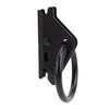 10PCS E Track O Rings Tie Down Anchors Heavy Duty Steel Secure Cargo in Trailers Trucks Working Load Limit 2500lbs Black