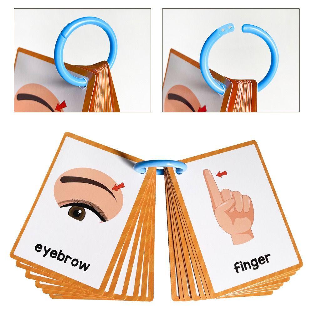 Montessori Flashcards Early Educational Double Side Vocabulary Cards Toddler Teaching Aids English Vocabulary