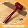 1Pcs Judge Hammer Lawyer Gift Gavel Car Mini Wooden Solid Mallet Ornament