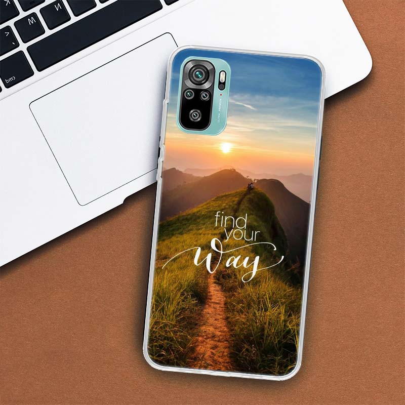 Travel Mountain Beach Proverb Phone Case For Xiaomi Redmi 10 10C 10A 9T 9C 9A 9 Prime 8 8A 7 7A 6 6A K20 K30 K40 Pro S2 Fundas C