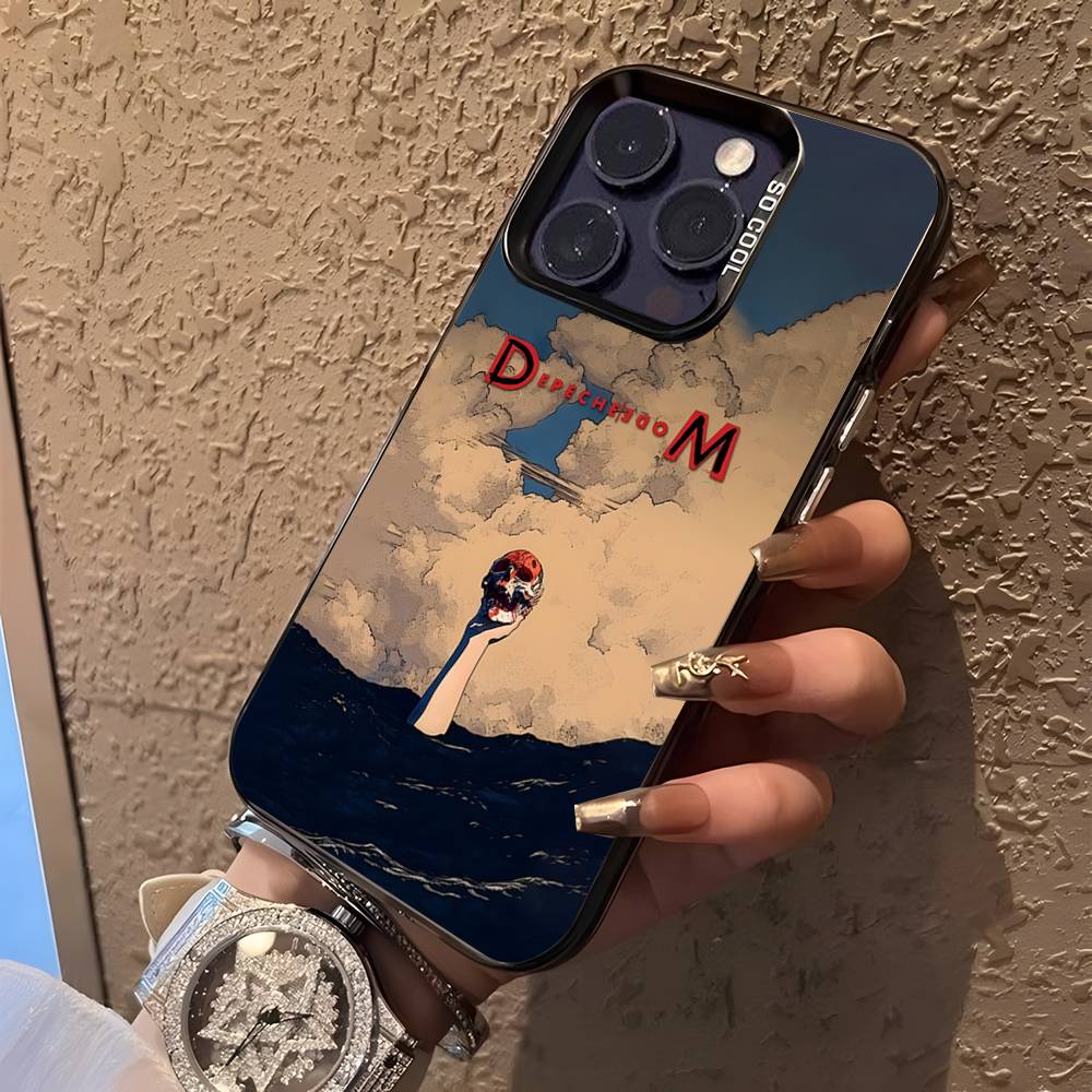 Band D-Depeche ModeS Black Matte Shockproof CoverPhone Case For iPhone 17,16,15,14,13,12,11,Pro,XS,Max,Plus,Mini,SE4,E