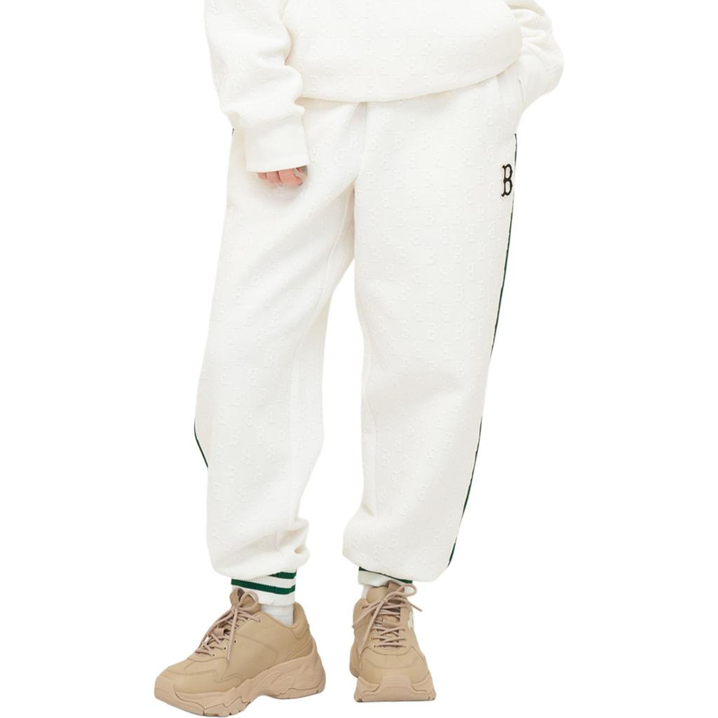 MLB Jacquard Monogram Boston Red Sox Pants Casual Pants Unisex Cream 3APTM0544-43CRS