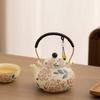 Flower Rose Teapot Chinese Beam Pot Anti-scalding Household Filter Single Pot Niche Design Tea Pot