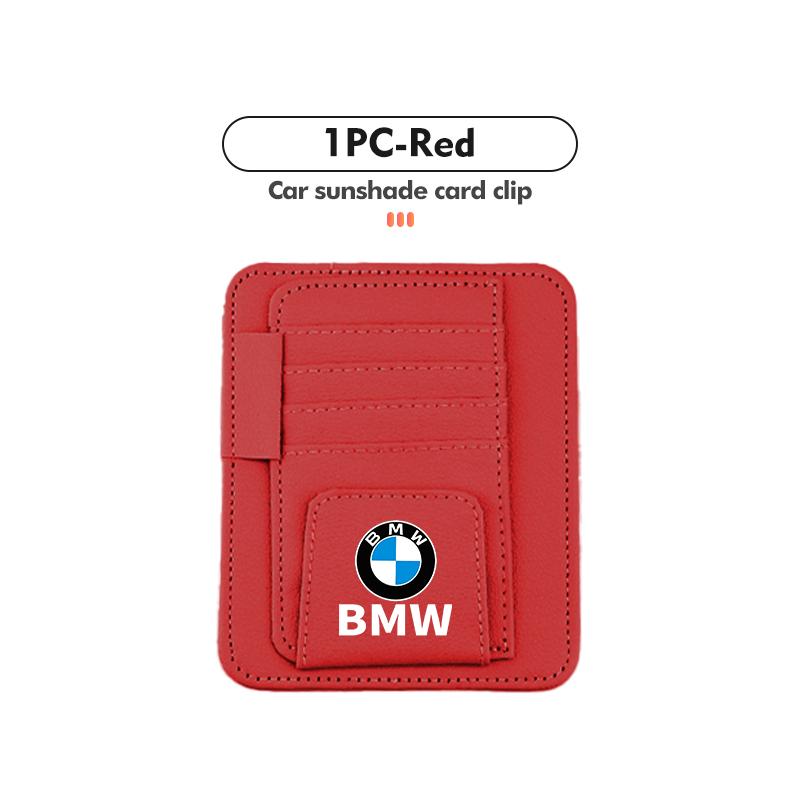 BBIF1 For BMW Multifunctional Car Sun Visor Storage Bag Credit ID Card Holder Clip G30 G20 M3 M5 E91 E92 E93 E36 E70 X3 X4 X5 X1 E39