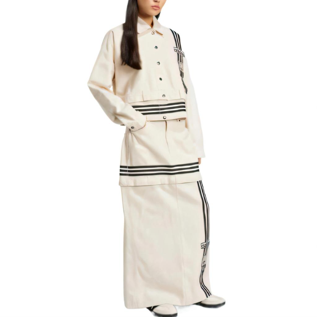 adidas Originals SS25 Sports Lifestyle Collection Street Roaming Series Fashionable Versatile Casual Long Skirt Women Skirts JD5619