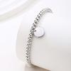 Stainless Steel Elasticized Beaded Jewelry 53 Round Beads Stretchable Design Wristband Formal Casual Accessory