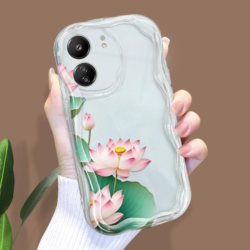 

Милый мультяшный узор, кремовая текстура, мягкий силиконовый чехол с волнистыми краями, чехол для телефона Xiaomi Redmi Xiaomi 11 прозрачный