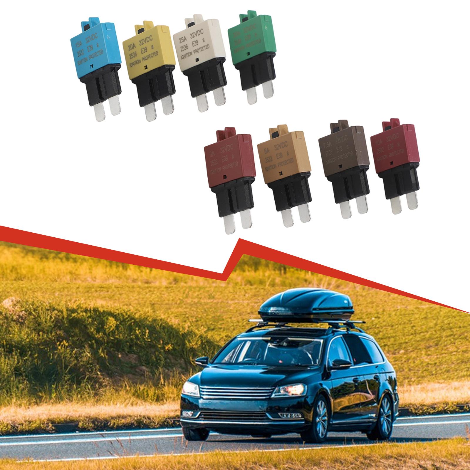 

Compact Design Circuit Breaker Manual Reset Fuse Low-resistance Blades