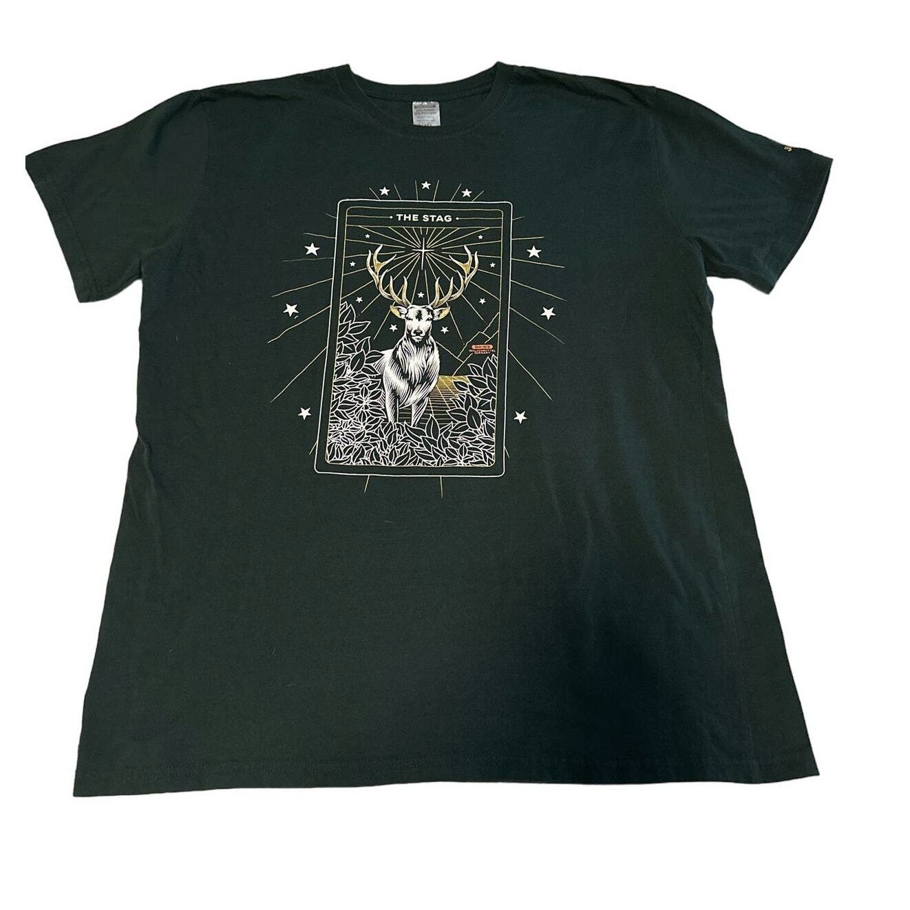 Jagermesiter Jager Tarot Card Green T-shirt Size Men XXL XL