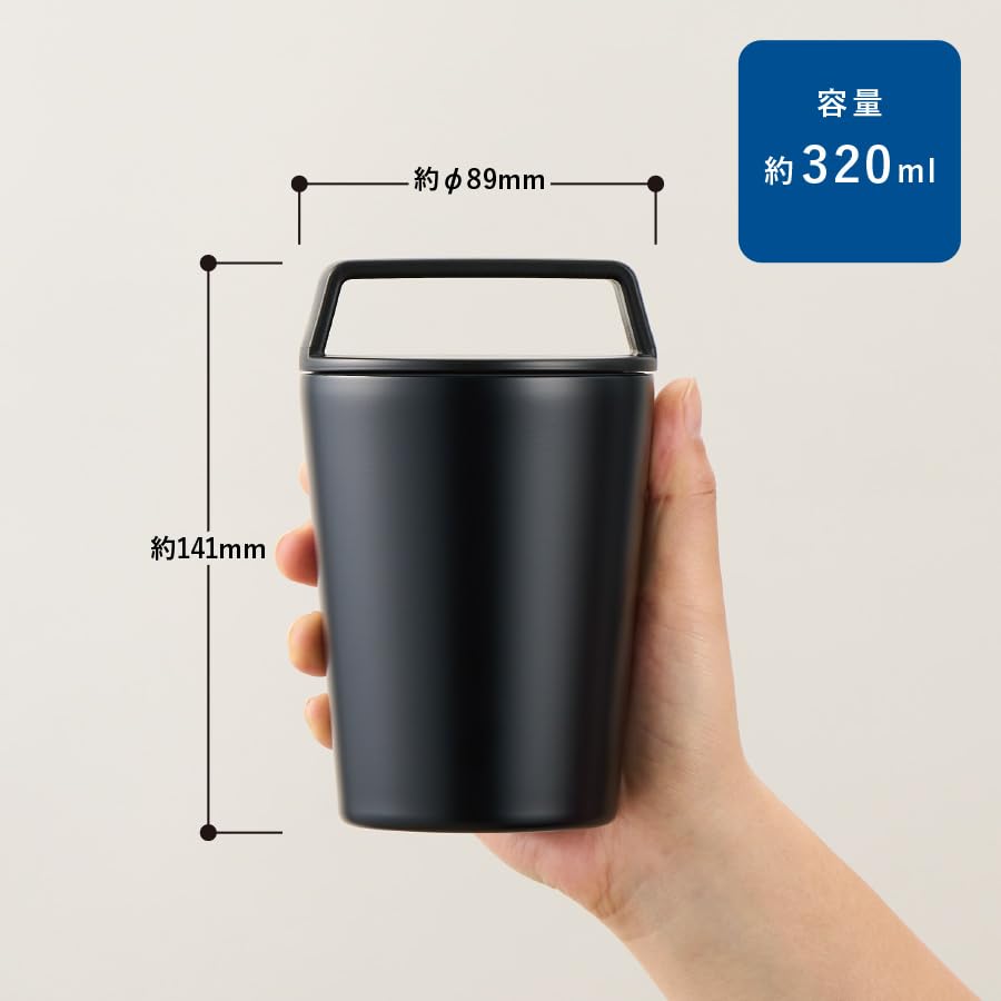 320ml Thermos Stainless Steel Tumbler with Handle  Thermos, Thermos, Stainless Steel, Carry-on, Tumbler, Insulated, ColdHot, Water Bottle with Lid