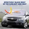 AABLN1 Car Snow Ice Protector Visor Sun Shad Fornt Windshieldhade Thermal Insulatio For Chevrolet Corvette Equinox Camaro Tahoe Cruze