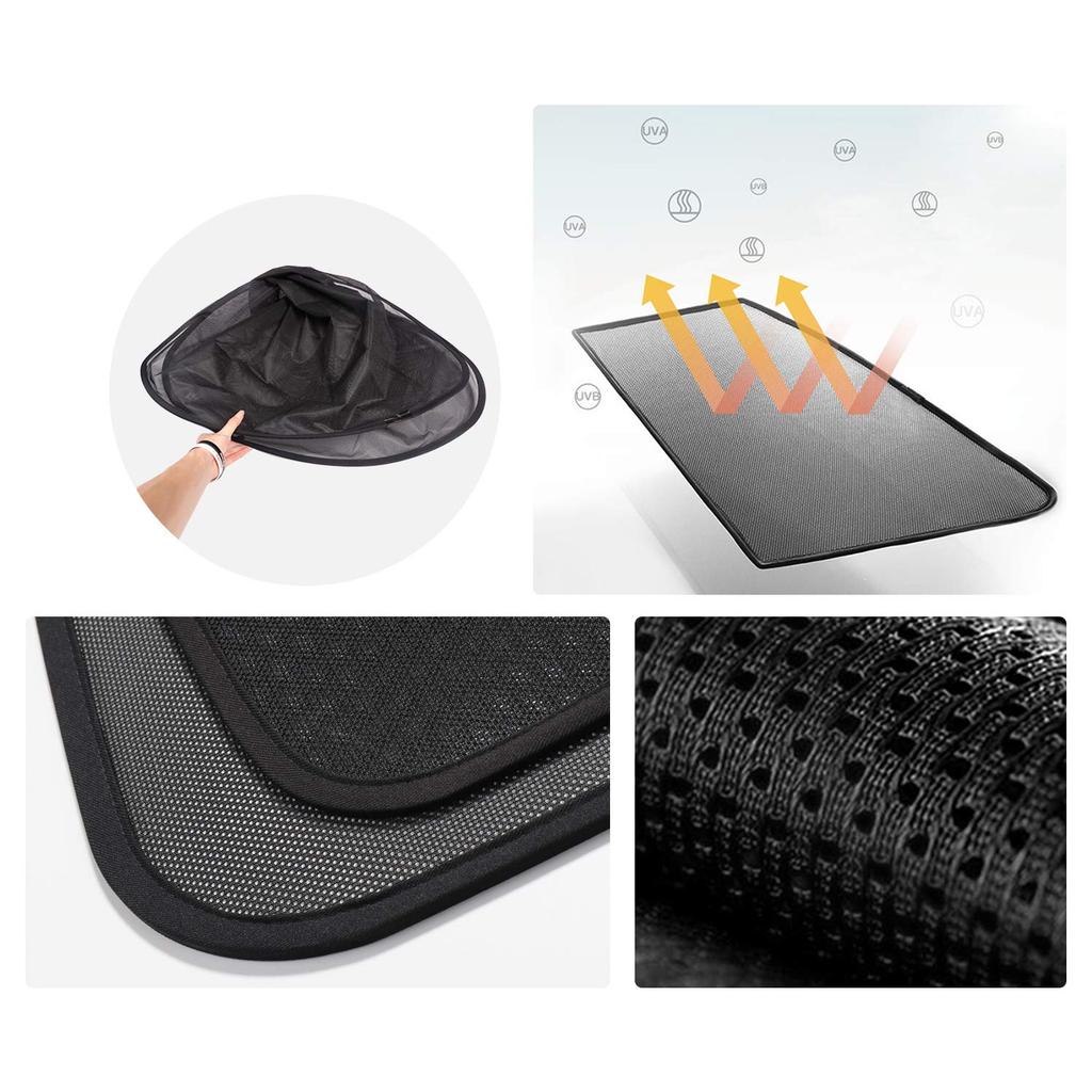 RUIYA Sluneční clona na zadní sedadlo pro Toyota Corolla Boční clona s magnetickým upevněním Sluneční světlo do auta Horko v autě Snadná instalace Specifický střih pro Corolla Cross Specifický pro vozidlo