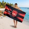 Nottingham Forest Custom Beach Towel, Personalized Name Text Print, Football Logo Soft Quick‑Dry Towel Holiday Gift