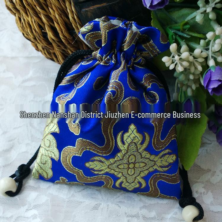 

Традиционный парчовый мешочек для украшений, буддийских четок и подарков 11x14 cm