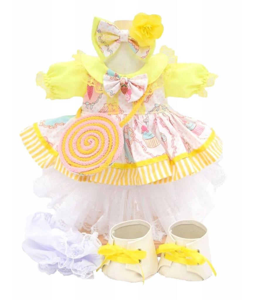 Teddy Bear Mail Order Alice Cookie Ann Costume with Candy Sweets Dress for Size S Dress-Up Pochette, (No Body)